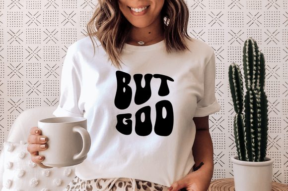 But God Wavy Text: A Graphic for Faith-Filled Crafts & Branding
