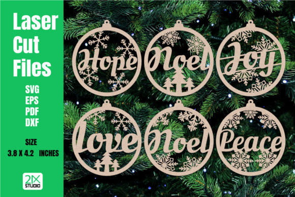 Christian Christmas Ornaments: Laser Cut Winter Amp