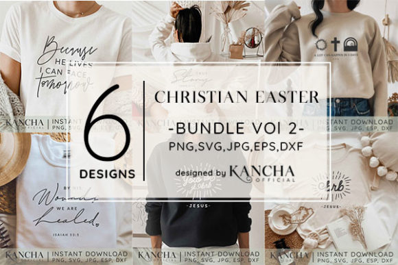 Christian Easter Bundle Vol.2: Graphics & Crafts for Small Business Branding