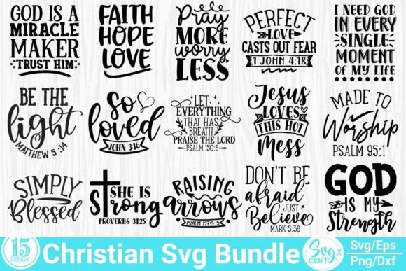 Christian Saying SVG Bundle Faith Bundle