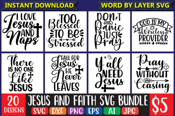 Jesus and Faith SVG Bundle Vol.2: A Practical Review for Digital Sellers