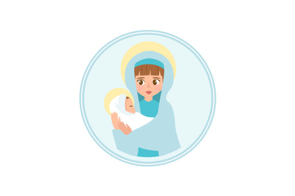 Jesus Christ and Virgin Mary Religious Crafts
