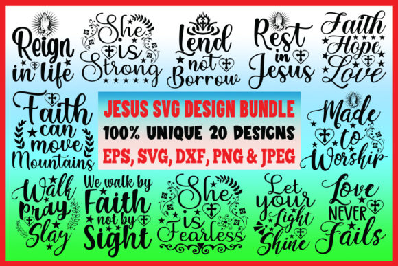 Jesus Christ SVG Design Bundle