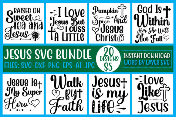 Jesus SVG Bundle Vol.3 Review: A Design Asset for Branding Bundles